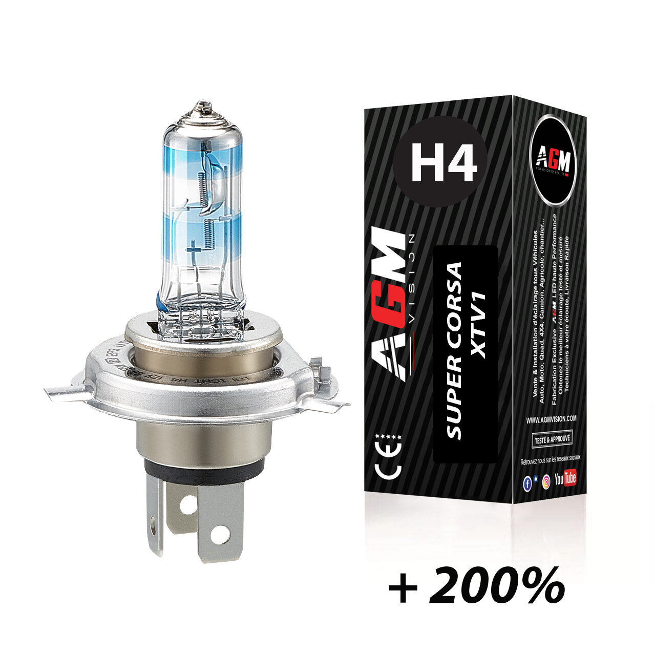 1 Halogeenlamp H4 60W/55W SUPER CORSA X-TV1 1 Halogeenlamp H4 60W/55W SUPER CORSA X-TV1