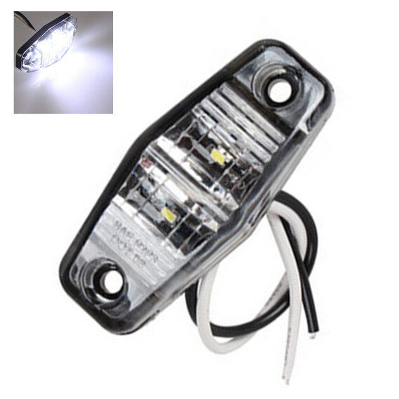 Feu de gabarit LED latéral hexagonal blanc Feu de gabarit LED latéral hexagonal blanc