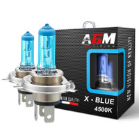 Diamond Vision 2x Ampoules H4 12V 60/55W 8500K Effet Xenon Bleu Blanc - Moto Voiture