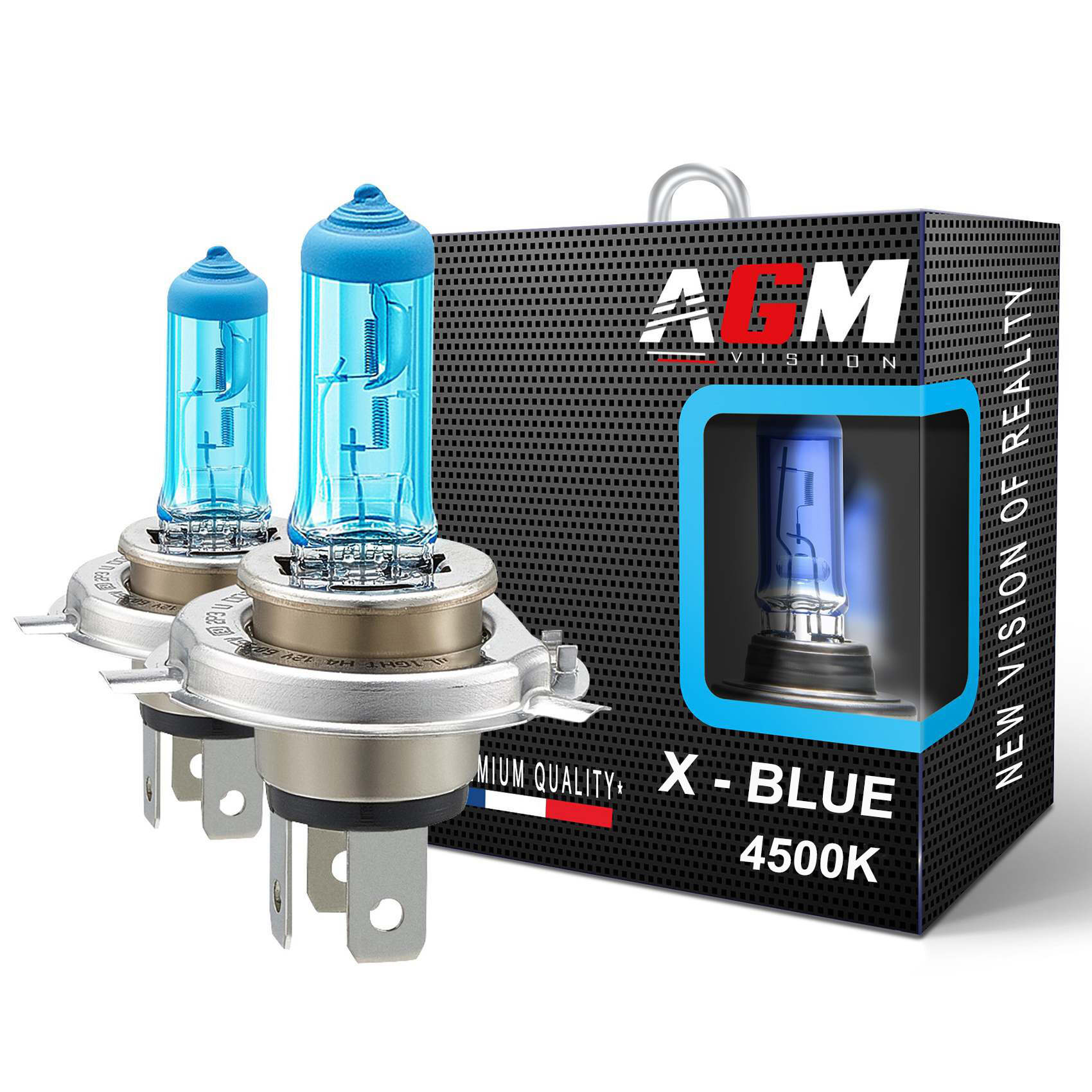 2個 ハロゲンバルブ H4 55W X-BLUE 4500K 2個 ハロゲンバルブ H4 55W X-BLUE 4500K