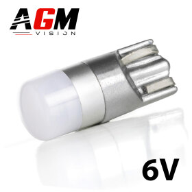 Ampoule LED T10-W5W ANGEL 6V (Blanc 6000K) - AGM Vision