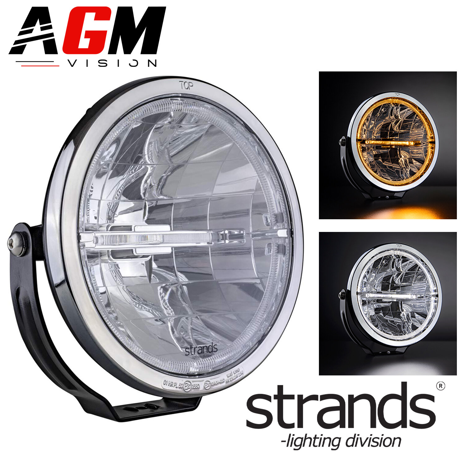 FAROL ADICIONAL LED AMBASSADOR 9″ STRANDS + DRL BRANCO/LARANJA FAROL ADICIONAL LED AMBASSADOR 9″ STRANDS + DRL BRANCO/LARANJA