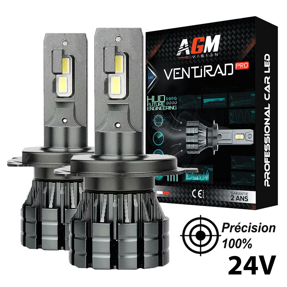 H4 LED Bulb Kit VENTIRAD PRO 24V FOR TRUCK - 60 WATTS - 10800 LUMENS - 6500K H4 LED Bulb Kit VENTIRAD PRO 24V FOR TRUCK - 60 WATTS - 10800 LUMENS - 6500K