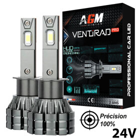 Kit Ampoules LED H1 VENTIRAD PRO 24V - AGM Vision