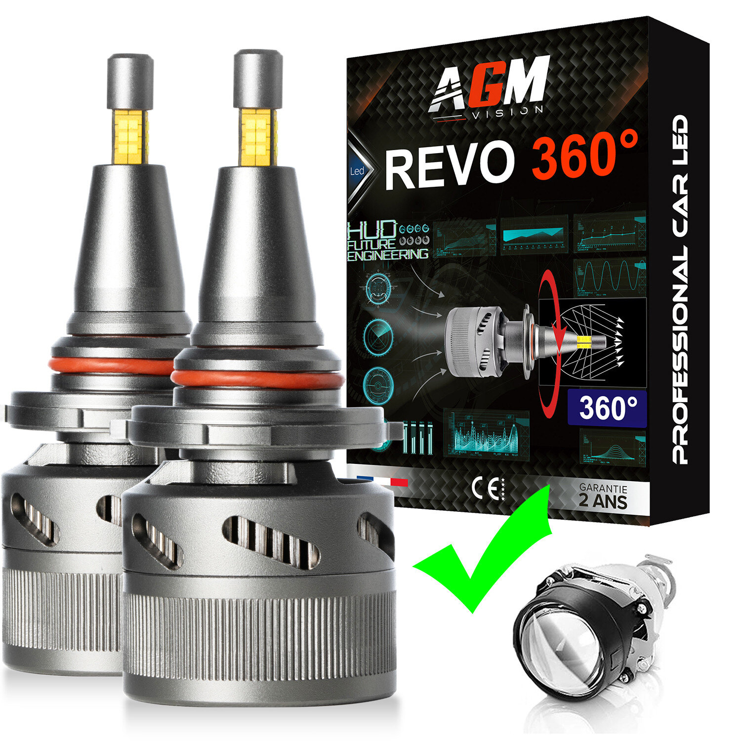LED Bulb Kit H10 REVO 360° - 120 Watts, 22,000 Lumens, White 6000K LED Bulb Kit H10 REVO 360° - 120 Watts, 22,000 Lumens, White 6000K