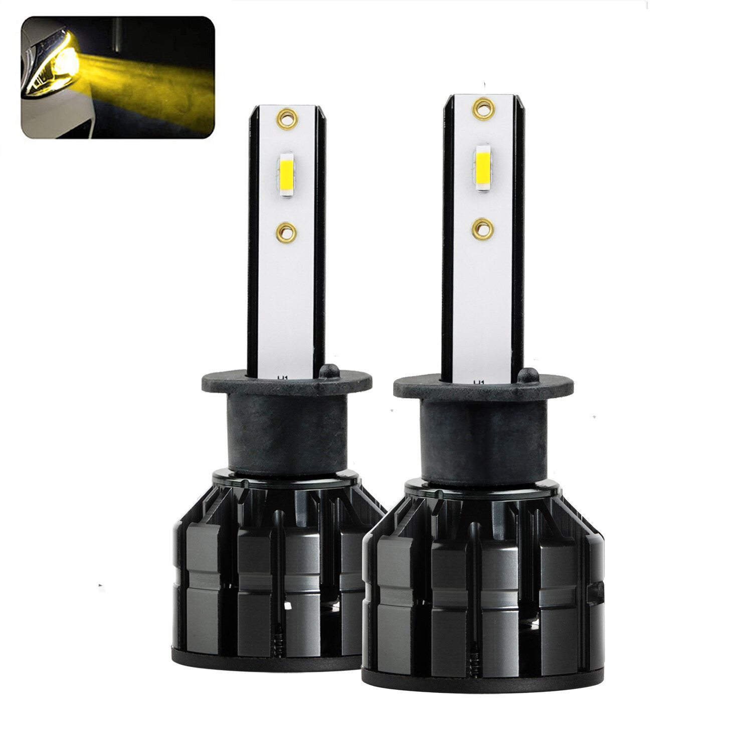 LED Bulb Kit H1 VINTAGE YELLOW 3000K LED Bulb Kit H1 VINTAGE YELLOW 3000K