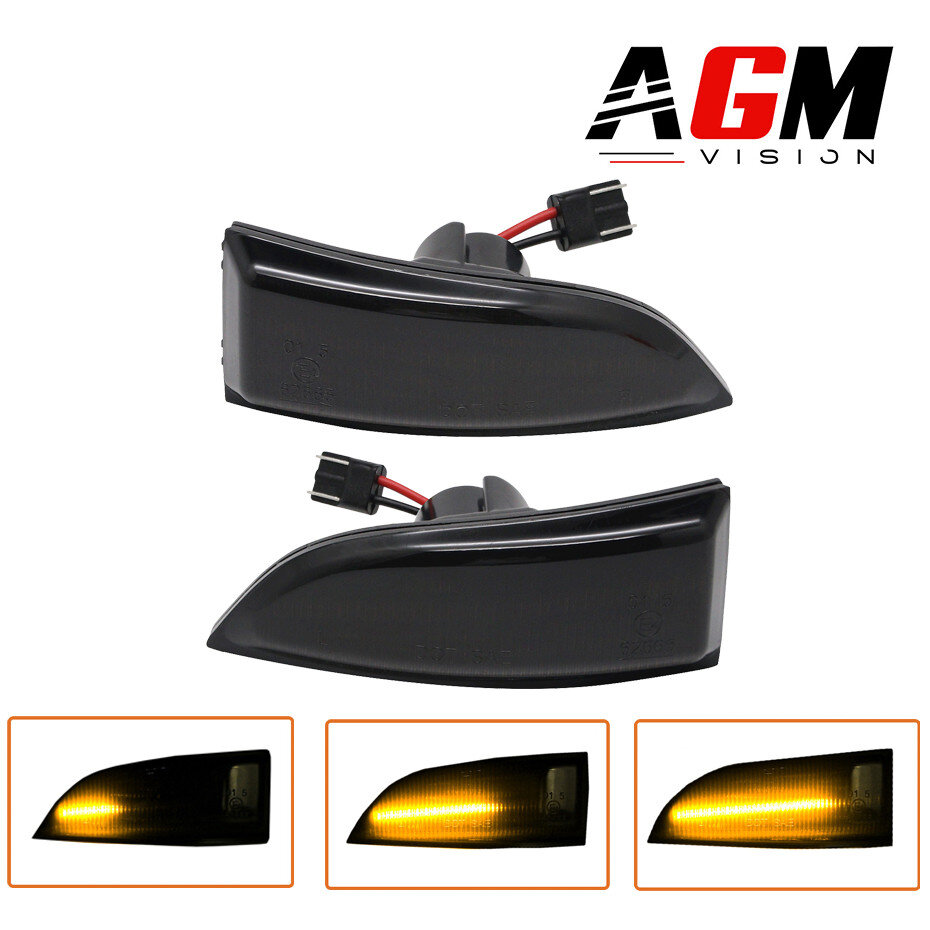Kit of 2 dynamic mirror indicators for Renault (smoked black) – Type 3 Kit of 2 dynamic mirror indicators for Renault (smoked black) – Type 3