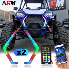 Kit 2 LED-dagrijlichten RGB - Polaris RZR - AGM Vision