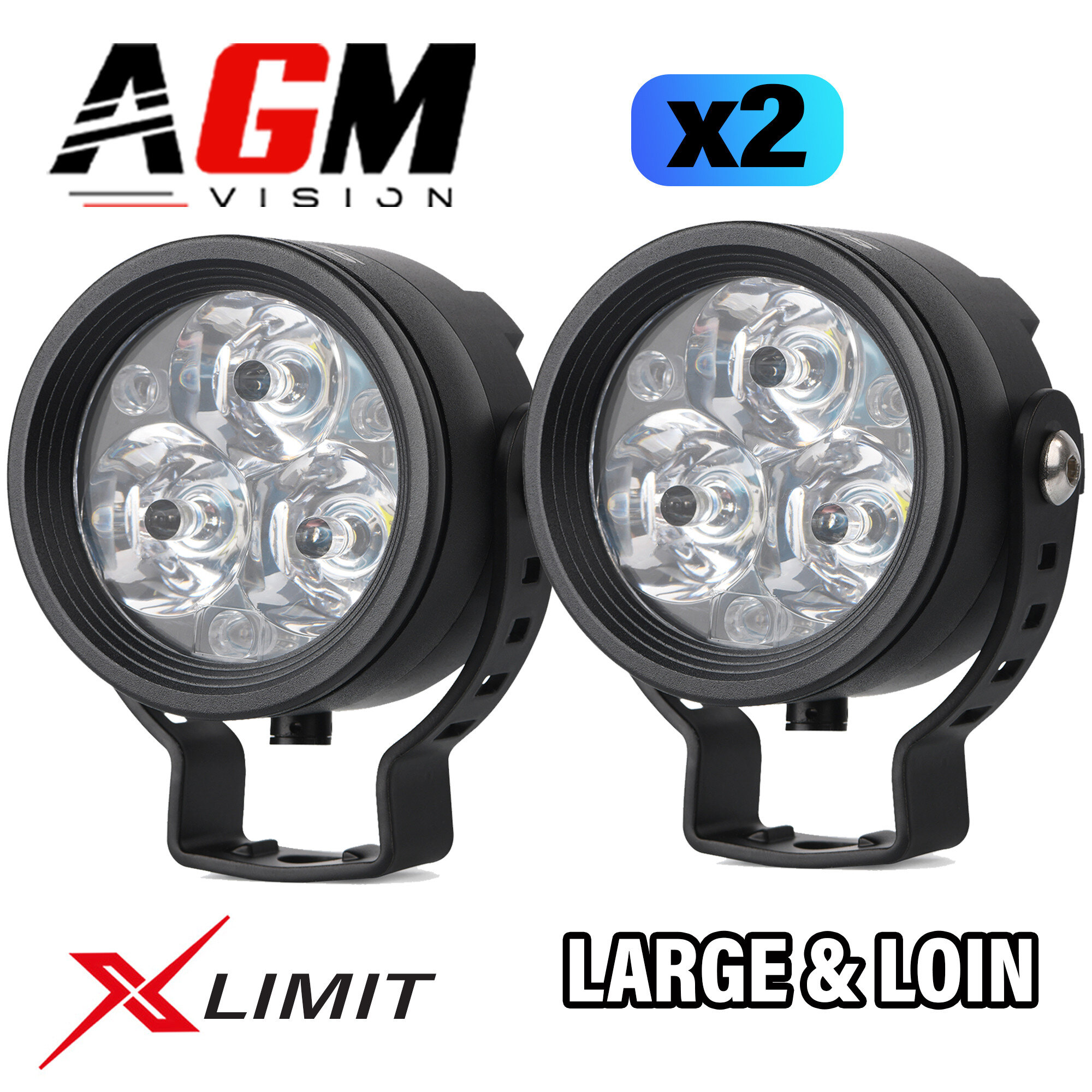 KIT 2 MINI LED-SCHEINWERFER MOTORRAD X-LIMIT 3R COMBO 72W KIT 2 MINI LED-SCHEINWERFER MOTORRAD X-LIMIT 3R COMBO 72W