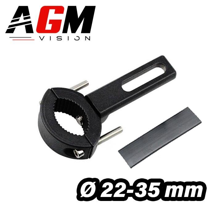 Support moto attache 22 mm à 35 mm pour phare additionnel LED Support moto attache 22 mm à 35 mm pour phare additionnel LED