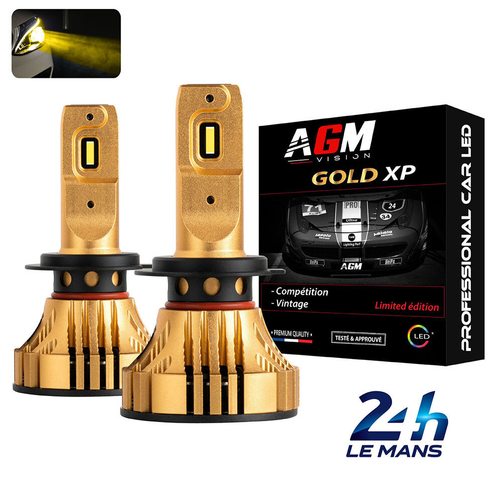 H7 GOLD XP LED Bulb Kit, 70 Watts, Competition Limited Edition, Yellow Color H7 GOLD XP LED Bulb Kit, 70 Watts, Competition Limited Edition, Yellow Color