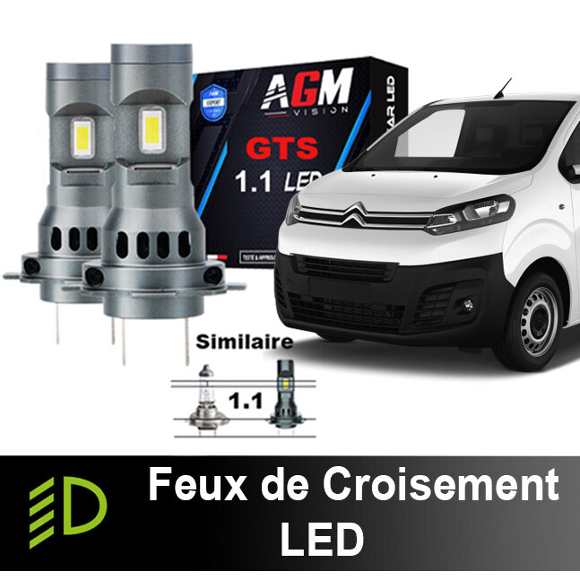 Kit fari anabbaglianti LED Citroën Spacetourer - 2016 a 2023 - installazione come l'originale Kit fari anabbaglianti LED Citroën Spacetourer - 2016 a 2023 - installazione come l'originale