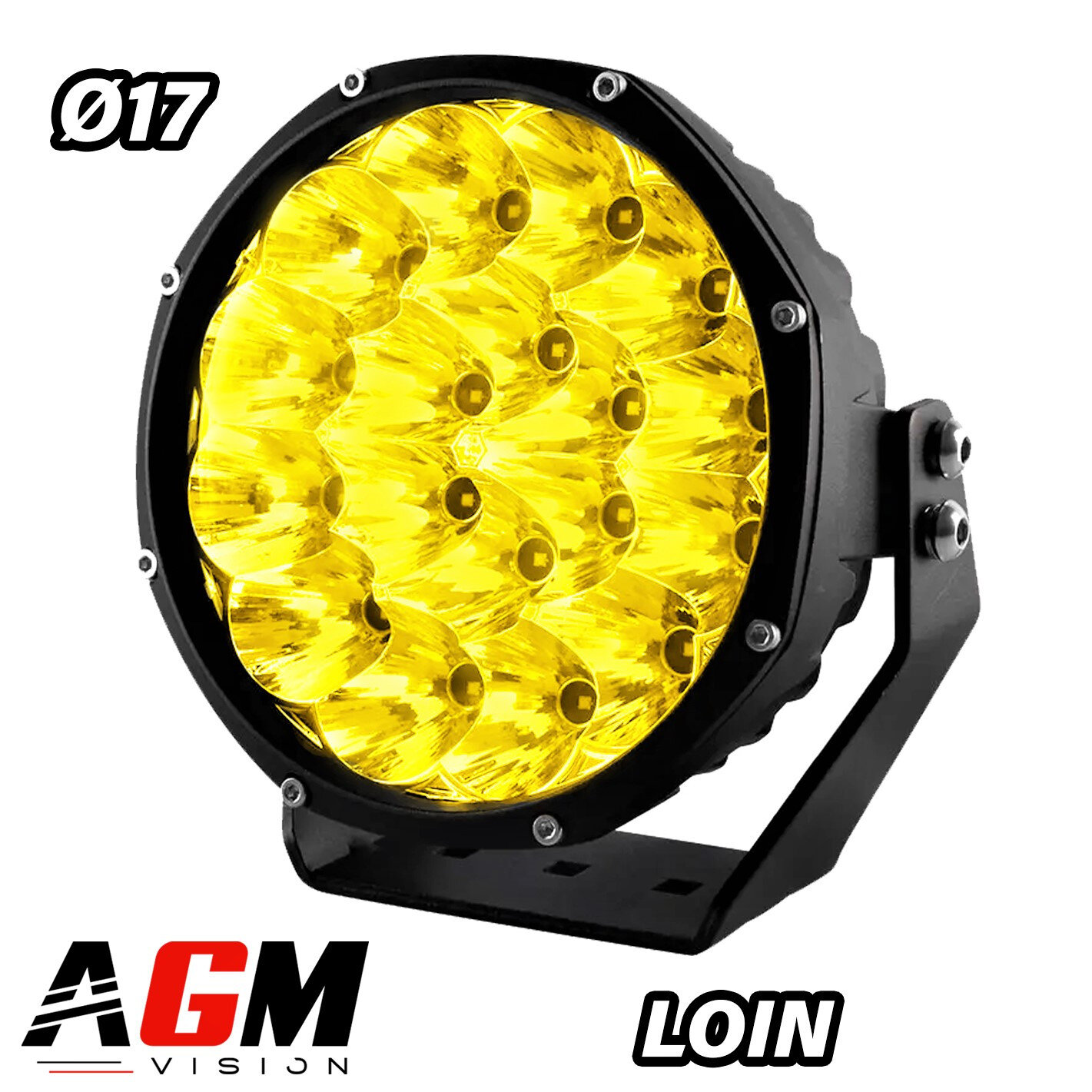 LONG RANGE LED SPOTLIGHT VX MASTER YELLOW - 90W - Ø17CM LONG RANGE LED SPOTLIGHT VX MASTER YELLOW - 90W - Ø17CM