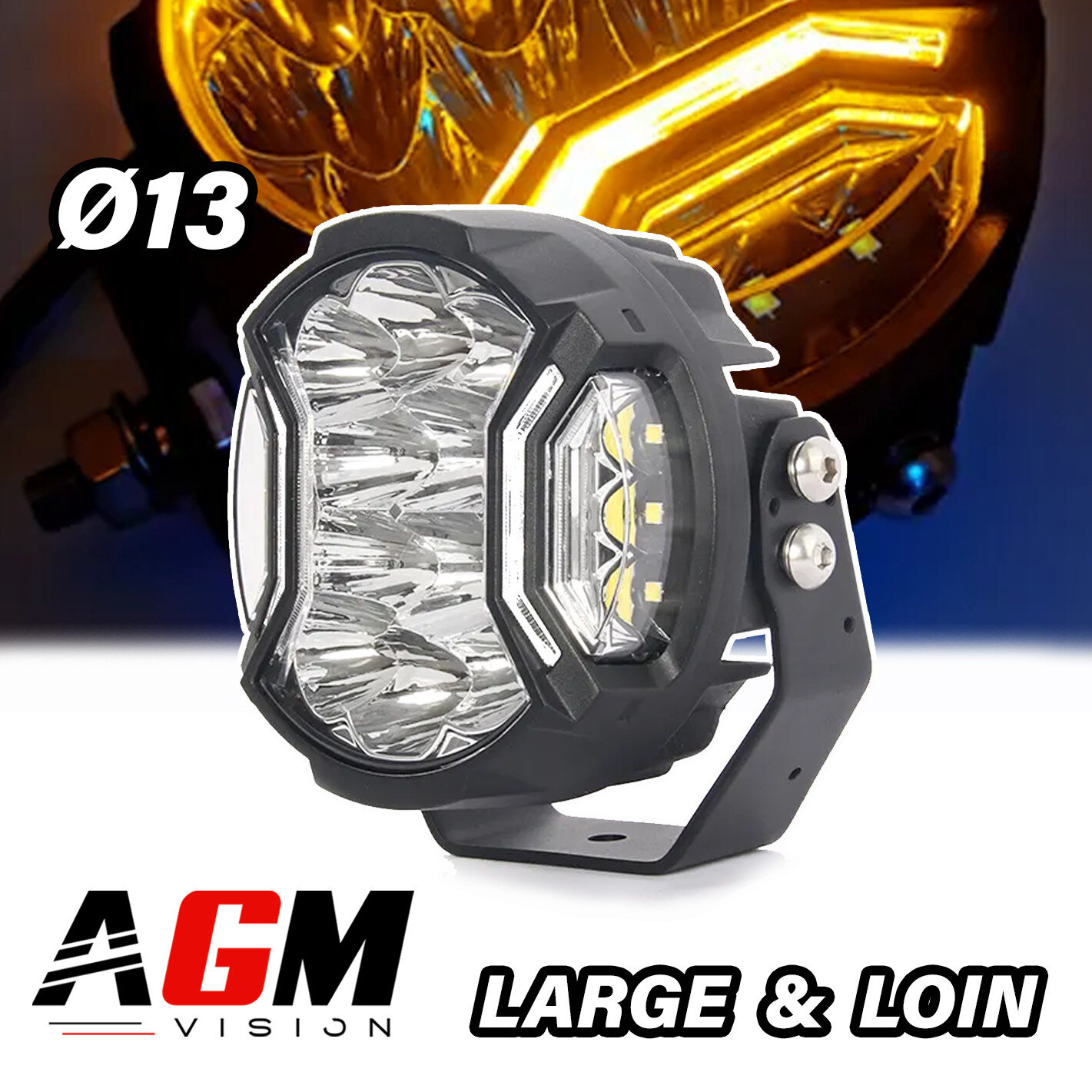 LED-SCHEINWERFER MULTI-VISION ZR80W WEISS - Ø13CM LED-SCHEINWERFER MULTI-VISION ZR80W WEISS - Ø13CM