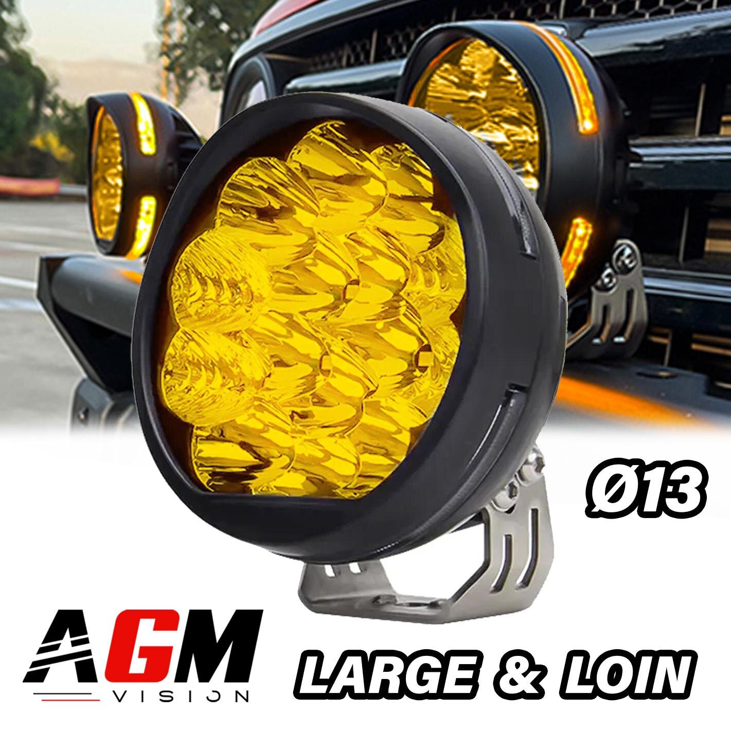 FARO LED COMBO RADIANCE AMARILLO 3000K DRL NARANJA 75W - Ø13CM FARO LED COMBO RADIANCE AMARILLO 3000K DRL NARANJA 75W - Ø13CM