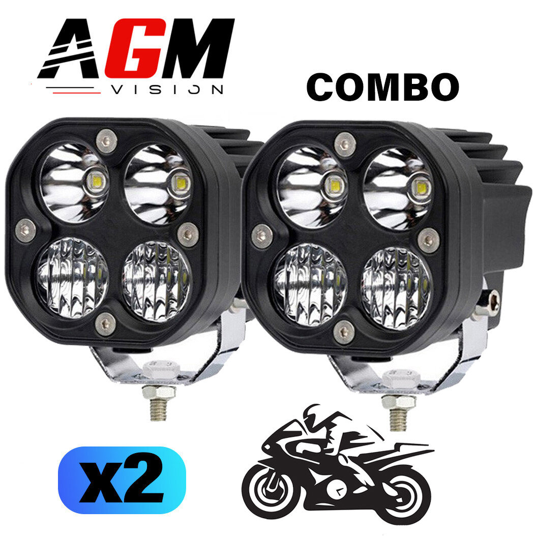KIT 2 LED MOTORCYCLE HEADLIGHTS SPOT+FLOOD ST-R 80W - WHITE 6000K KIT 2 LED MOTORCYCLE HEADLIGHTS SPOT+FLOOD ST-R 80W - WHITE 6000K