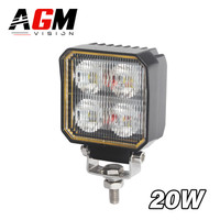 4 Projecteurs LED Phares De Travail 120W 12000LM 4'' IP68 - Spot Flood 12V/24V Voiture Camion