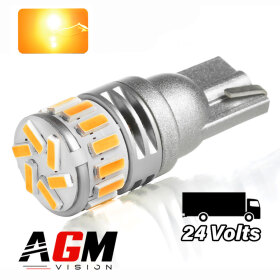 Ampoule LED T10-W5W 360° (Orange) Camion 24 Volts - AGM Vision