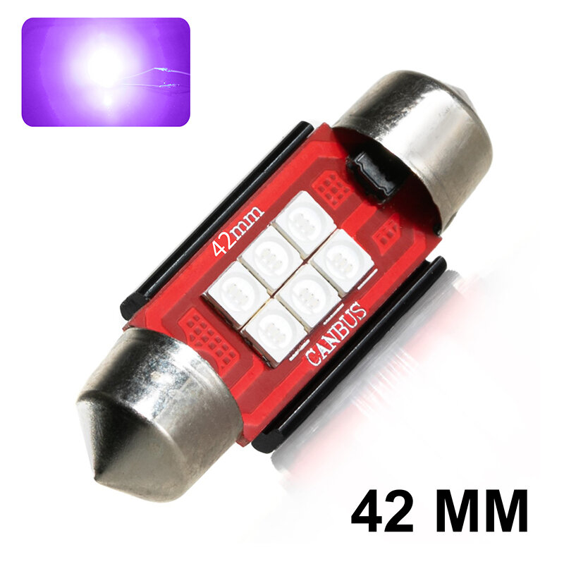 Navette LED-C10W-42mm-F12 Truck 24V (Violet) Navette LED-C10W-42mm-F12 Truck 24V (Violet)