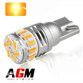 Ampoule LED T10-W5W 360° - Orange - AGM Vision