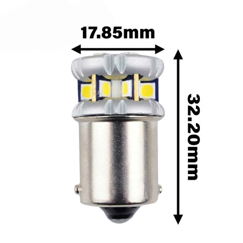 R5W-R10W Mini Ultra Power White LED Bulb