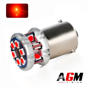 Lampadina LED R5W-R10W Mini Ultra Power Rossa - AGM Vision