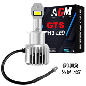 LEDバルブ H3 GTS EVO R35W - 調整可能＆ファン付き - AGM Vision