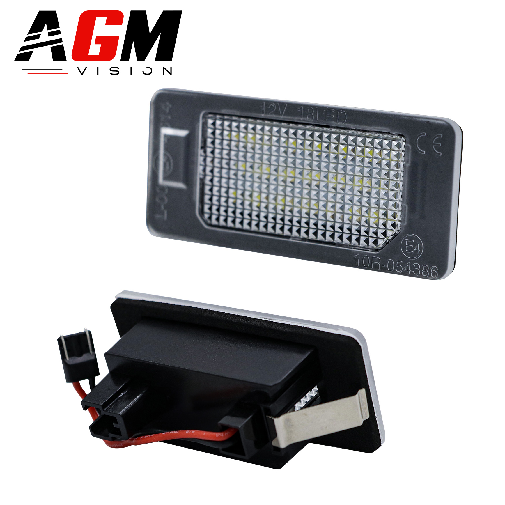Kit 2 LED License Plate Lighting Modules Fiat - TYPE 4