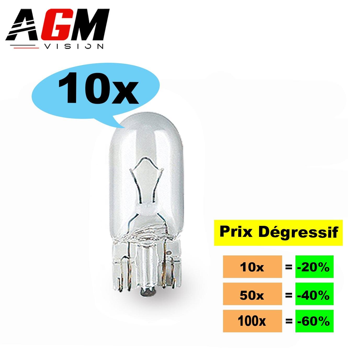 Pack of 10 STANDARD ST-PRO T10 W5W halogen bulbs Pack of 10 STANDARD ST-PRO T10 W5W halogen bulbs