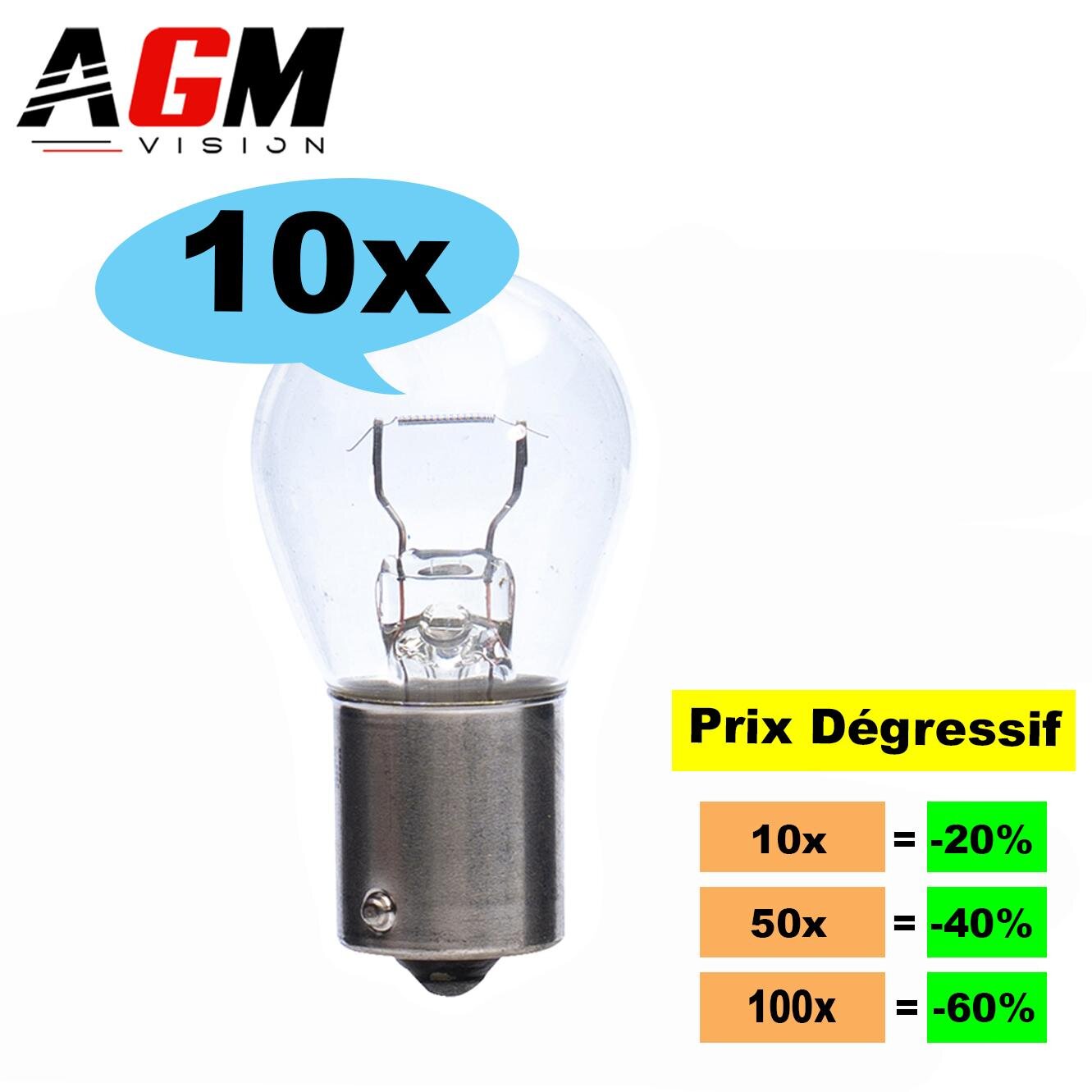 Pack of 10 halogen bulbs P21W STANDARD ST-PRO Pack of 10 halogen bulbs P21W STANDARD ST-PRO