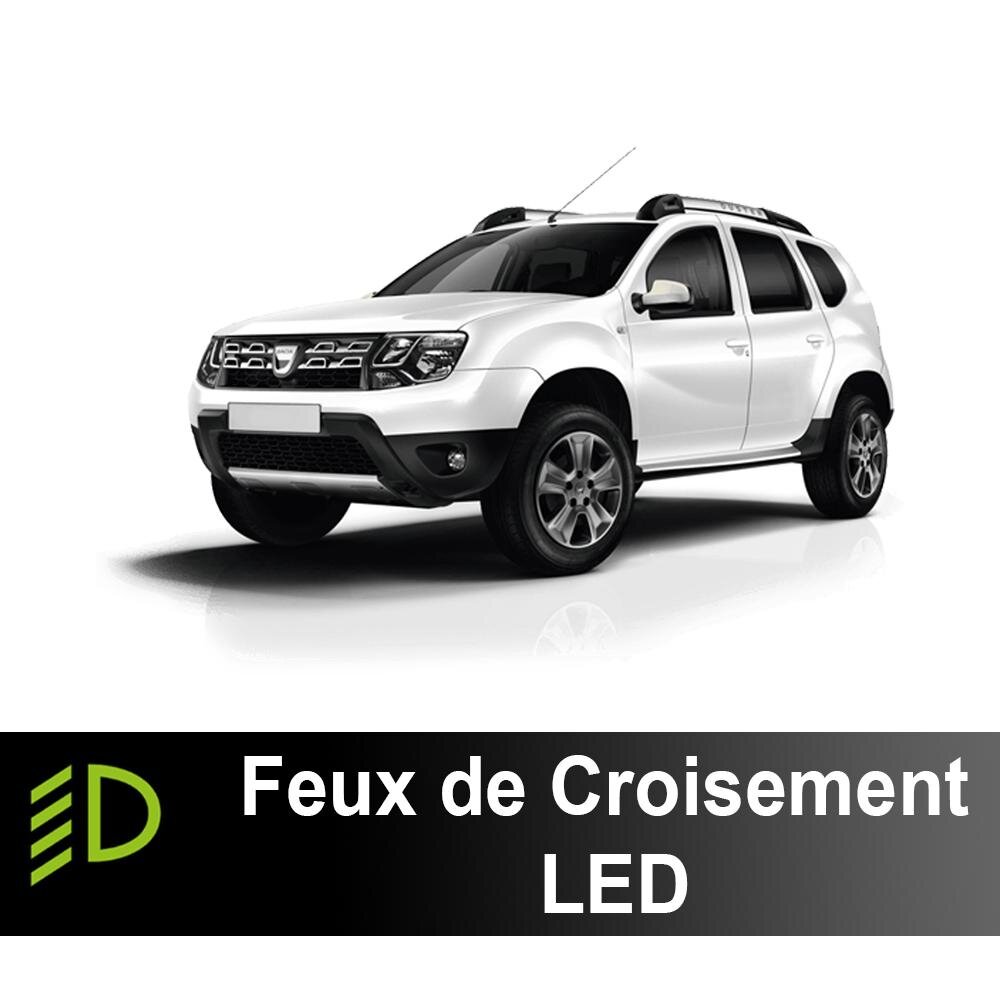 Pack feux de croisement LED Dacia Duster 2 2017 à 2024 - 90 watts - 15 300 lumens Pack feux de croisement LED Dacia Duster 2 2017 à 2024 - 90 watts - 15 300 lumens