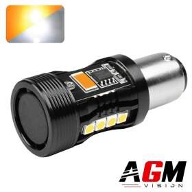 Ampoule LED P21/5W Vortek (Blanc/Orange) - AGM Vision