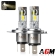 Kit Lâmpadas LED H4 LP1 V2 - Branco quente - 4300k