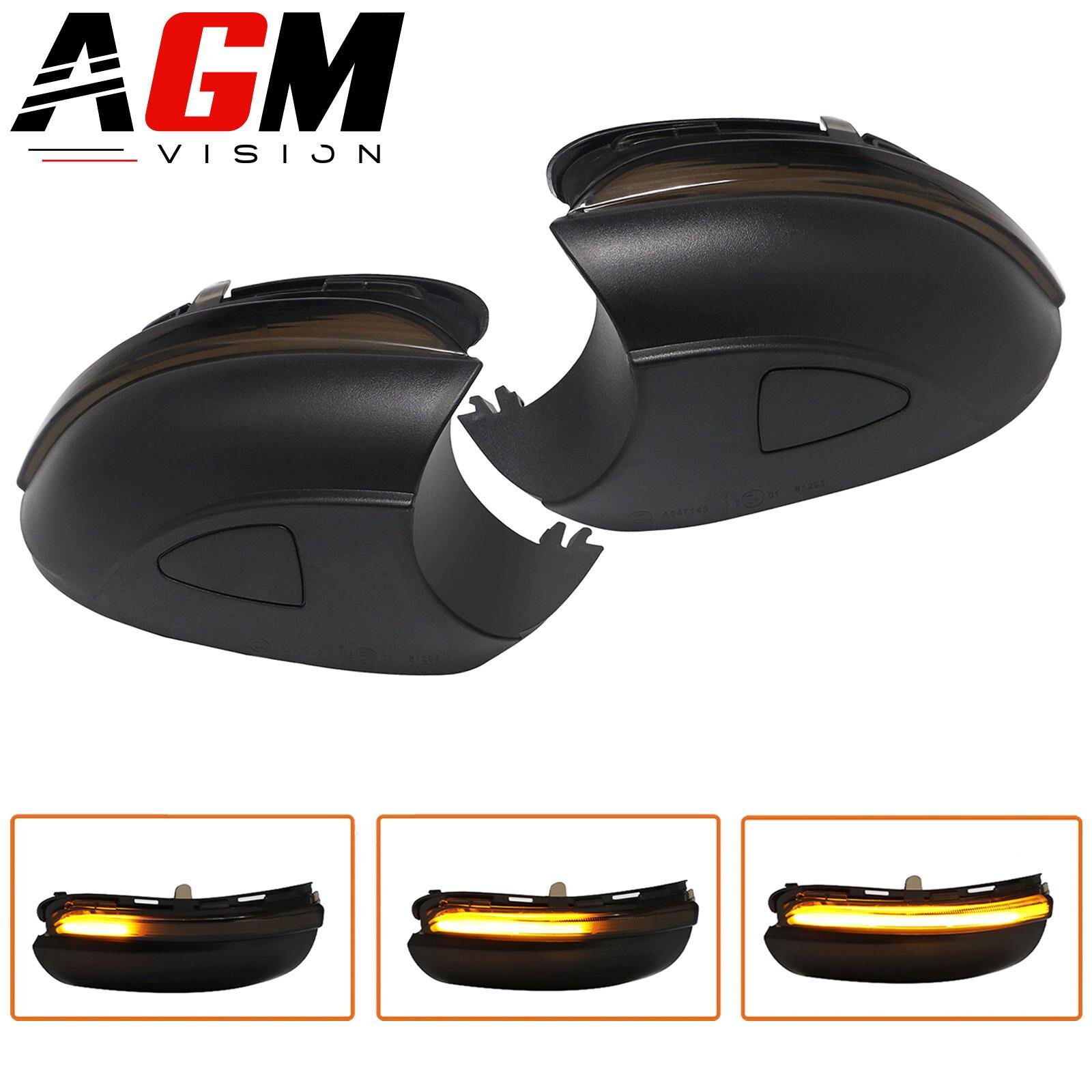 Kit 2 piscas dinâmicos de retrovisor Volkswagen (preto fumê) – Tipo 3 Kit 2 piscas dinâmicos de retrovisor Volkswagen (preto fumê) – Tipo 3
