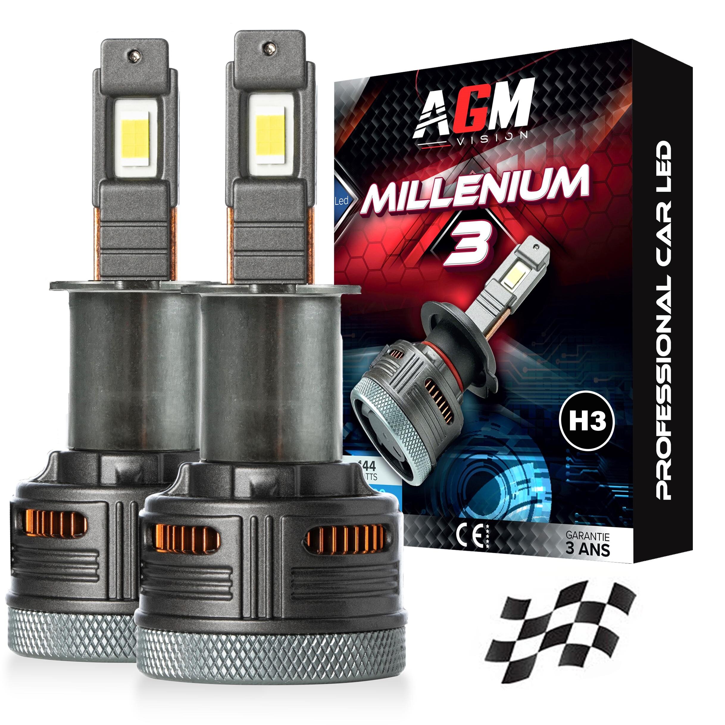 LED bulb kit H3 MILLENIUM 3 - ULTRA CAN-BUS, 144 Watts LED bulb kit H3 MILLENIUM 3 - ULTRA CAN-BUS, 144 Watts