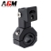 Articulated support for additional motorcycle headlight on type 1 crash bars