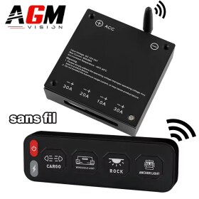 Panel / mando a distancia inalámbrico de 4 botones para iluminación adicional / barra LED - AGM Vision