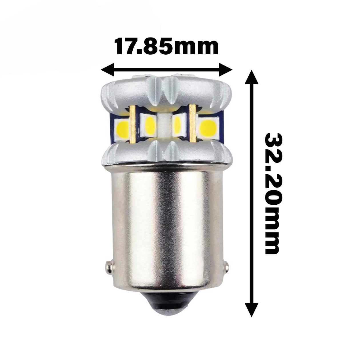 R5W-R10W Mini Ultra Power LED Bulb Warm White 4500K-3500K