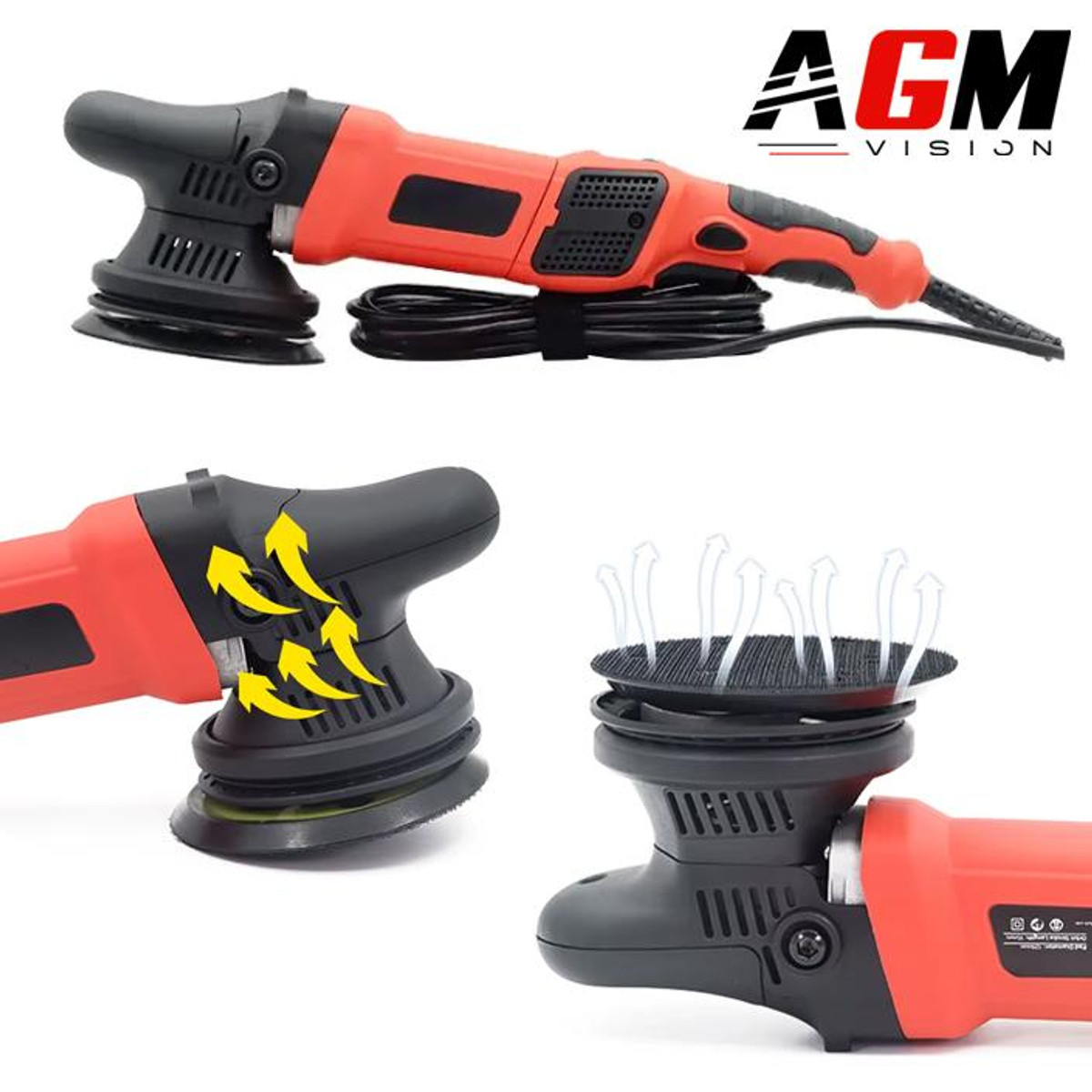 Pulidora Orbital 125 mm – 900W – Velocidad Variable 2000 a 5200 RPM