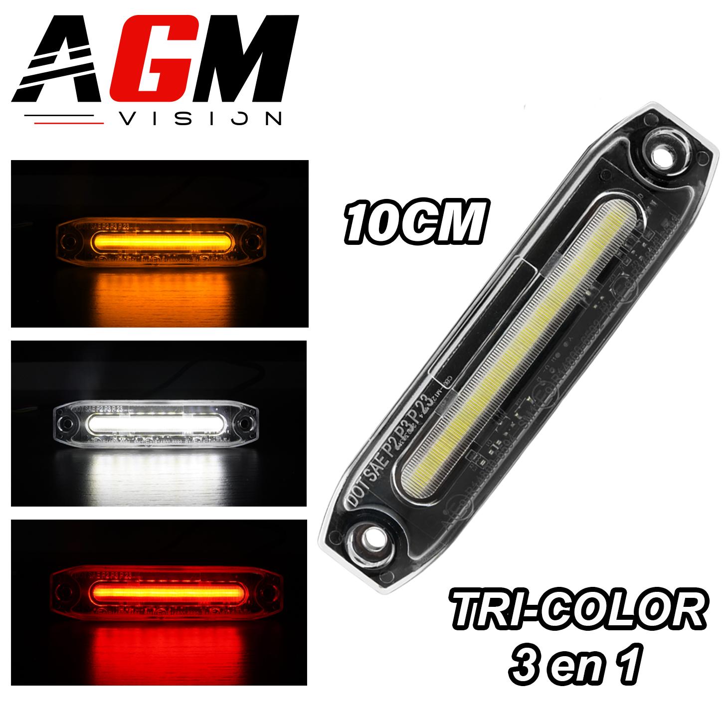 Directional Led Tri Color 3-in-1 tricolor LED clearance light white/orange/red 10 cm