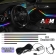 Slim RGB LED interieurkit – Dashboard & deuren (bedraad)