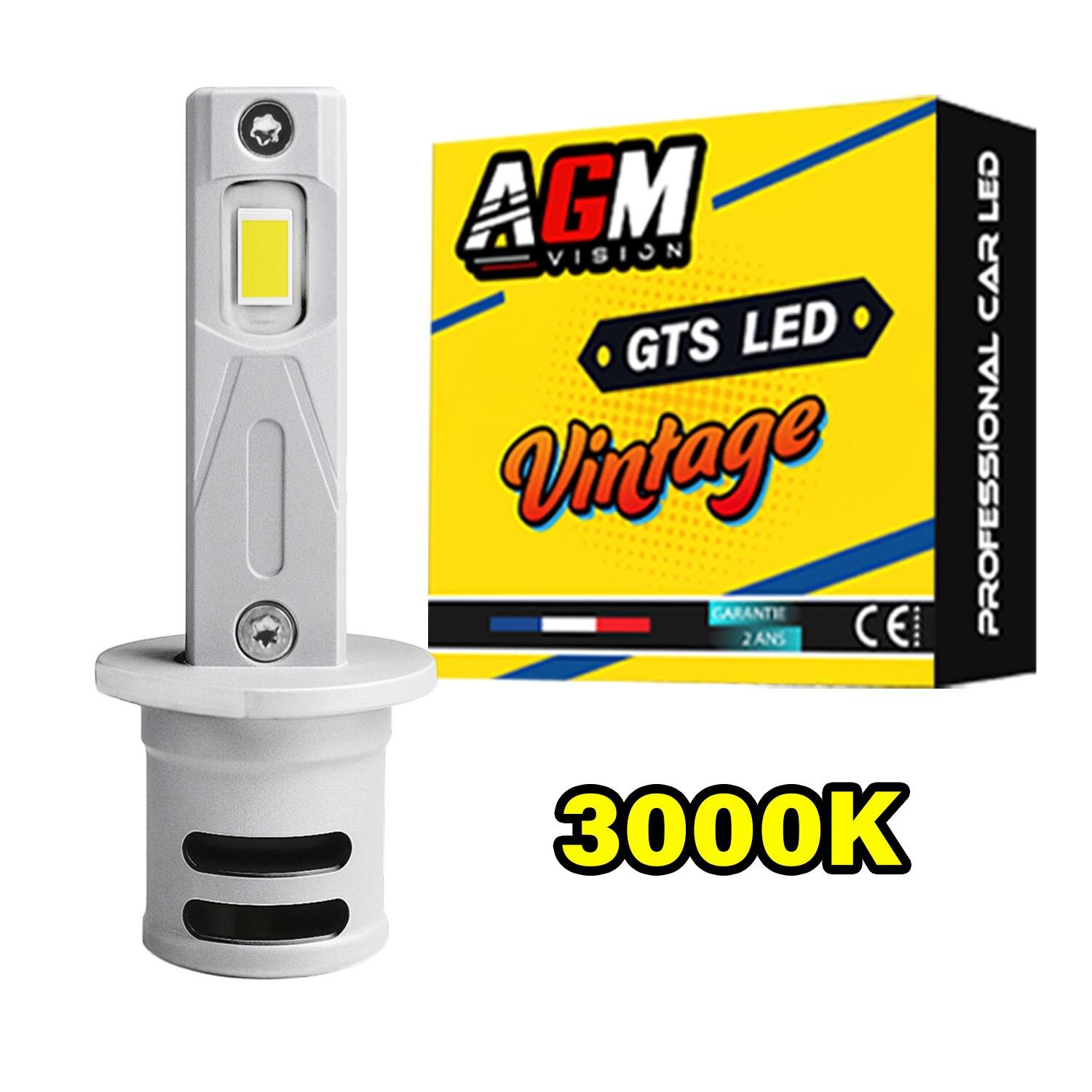 H1 LED Bulb VINTAGE GTS EVO R30W - Yellow 3000K H1 LED Bulb VINTAGE GTS EVO R30W - Yellow 3000K