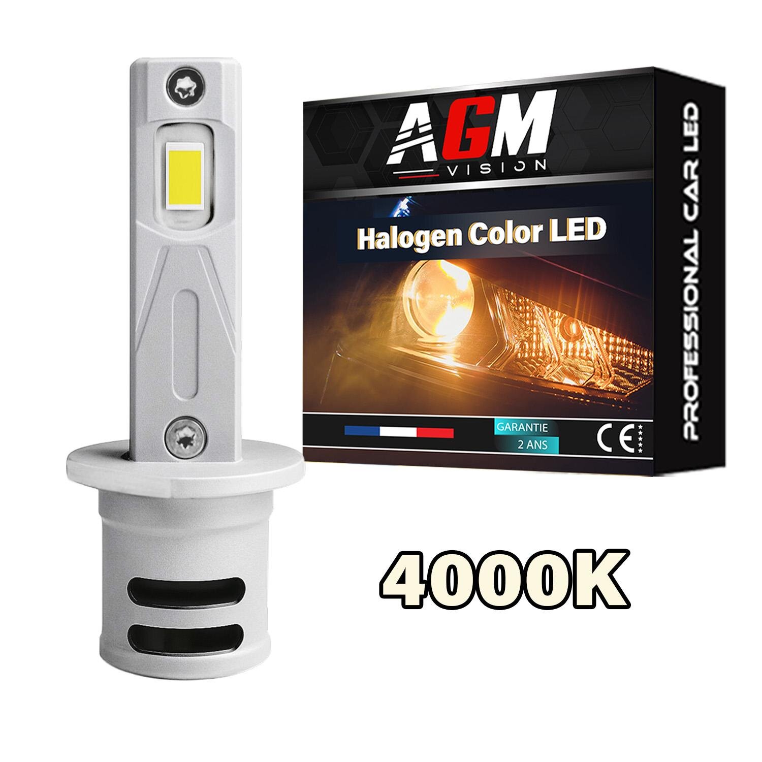 Lâmpada LED H1 VINTAGE GTS EVO R30W - Cor Halógena 4000K Lâmpada LED H1 VINTAGE GTS EVO R30W - Cor Halógena 4000K