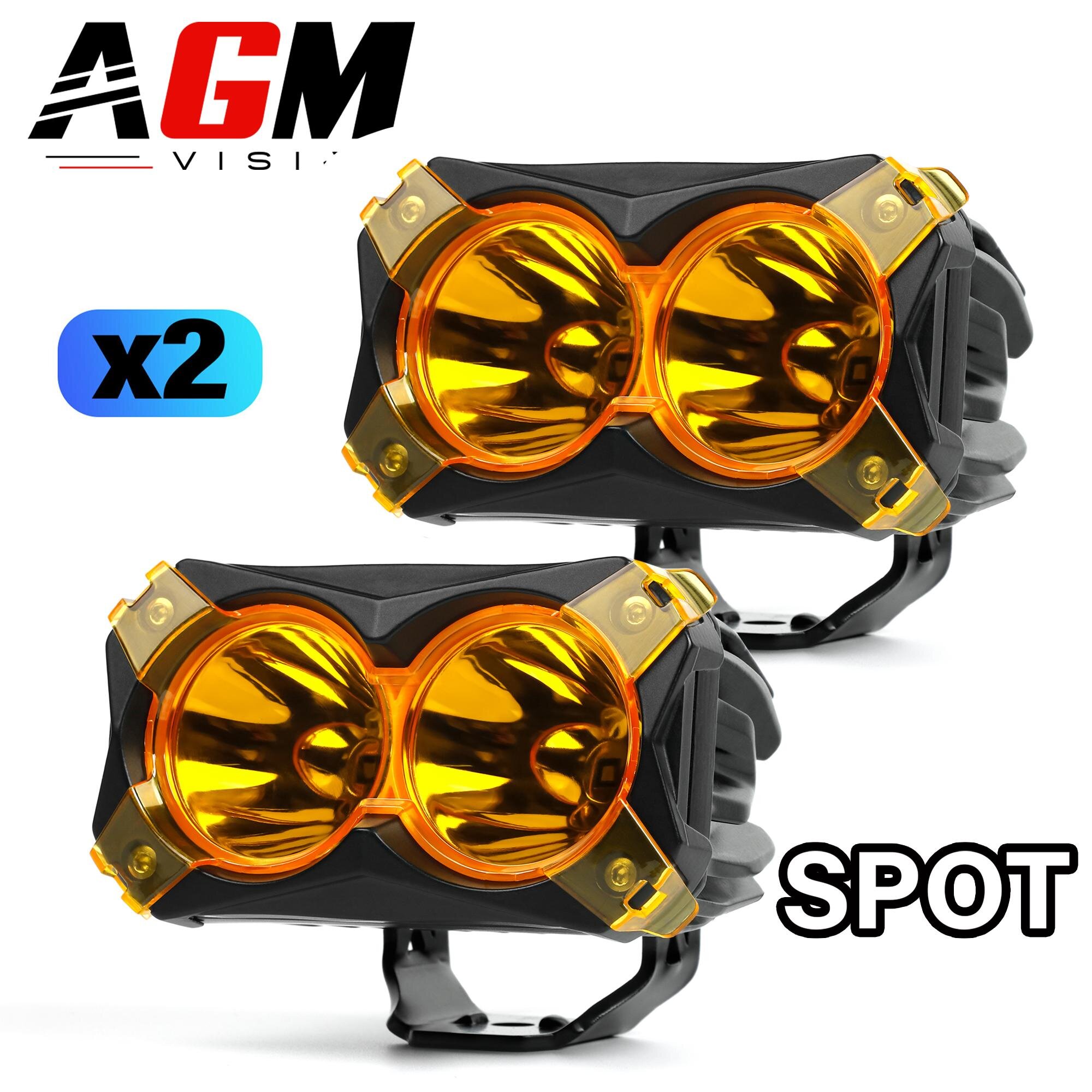 KIT 2 BARRAS LED MOTO DUAL HYPER SPOT 60W - AMARILLO +/- 3000K KIT 2 BARRAS LED MOTO DUAL HYPER SPOT 60W - AMARILLO +/- 3000K
