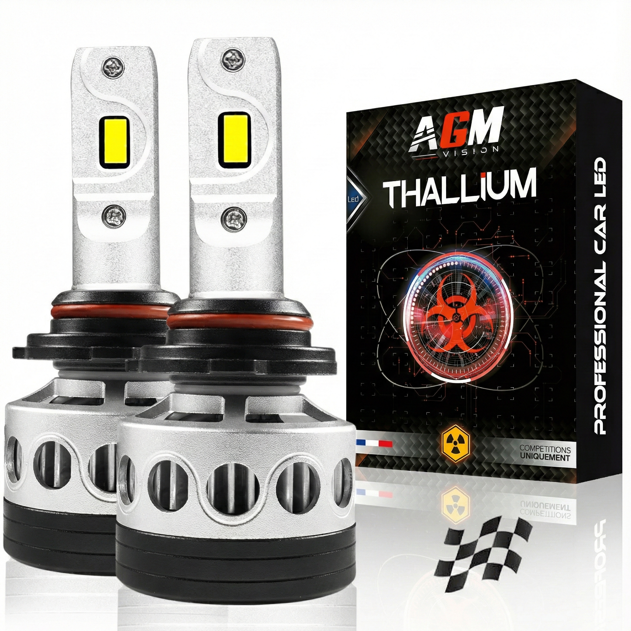 LED-Lampen-Kit HB4 9006 THALLIUM, Wettbewerb, Ultra Leistungsstark, 170 WATT, 32 000 LUMEN LED-Lampen-Kit HB4 9006 THALLIUM, Wettbewerb, Ultra Leistungsstark, 170 WATT, 32 000 LUMEN