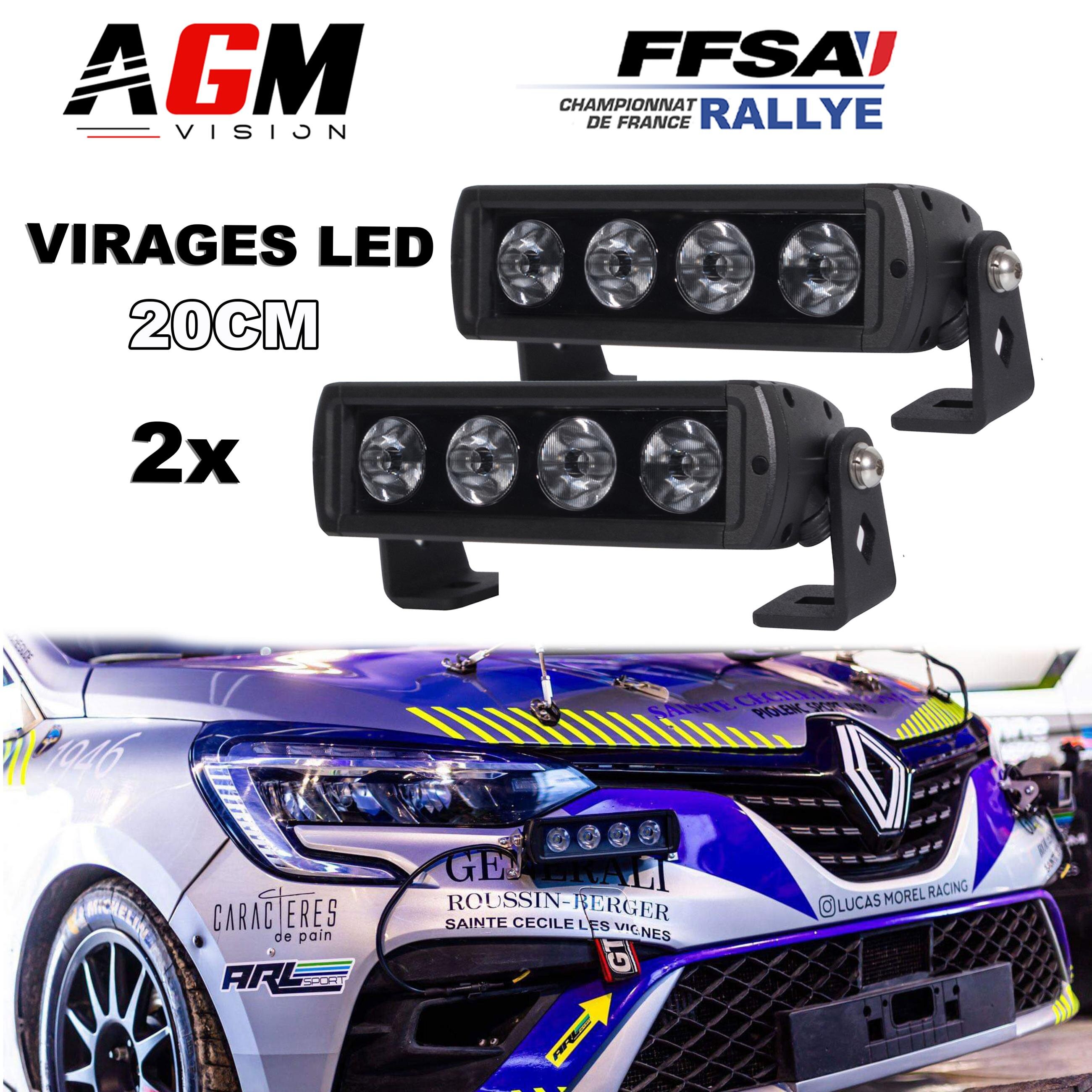 TURN SIGNAL LIGHTS PACK: 2 RALLY LED BARS - DARK V1 FLOOD - 20 cm TURN SIGNAL LIGHTS PACK: 2 RALLY LED BARS - DARK V1 FLOOD - 20 cm