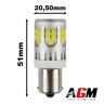 Ampoule LED P21W-BA15S - UltraBoost Recul Blanc