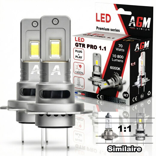 LED-Lampenset H7 GTR PRO 1:1 belüftet 70 W