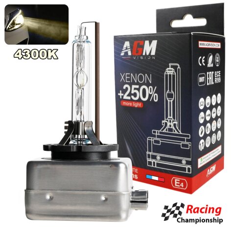 Ampoule Xénon D1S 4300K - Optimium +250%