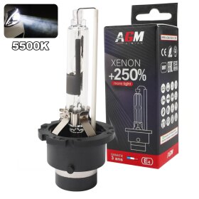 Xenonlamp D2R 5500K - Optimium White +250% - AGM Vision